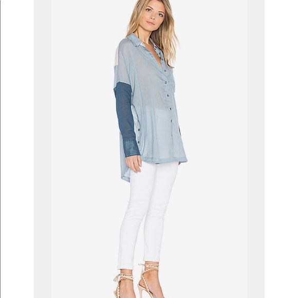 FREE PEOPLE RAINBOW RAYS TOP - Picture 6 of 6